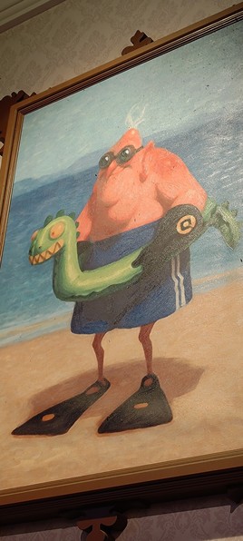 Dr Nefario in beachwear